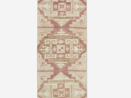 Vintage Turkish Hand-Knotted Wool Runner Rug No. 137, 3  x 9 5  Supply