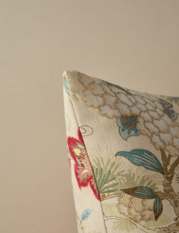 Shenyang Print Linen Pillow by Scalamandre Cheap