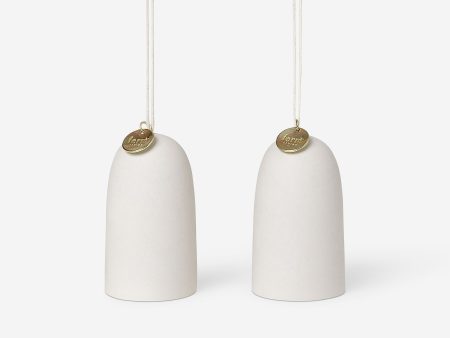 Bell Ceramic Ornaments (Set of 2) by Ferm Living Sale