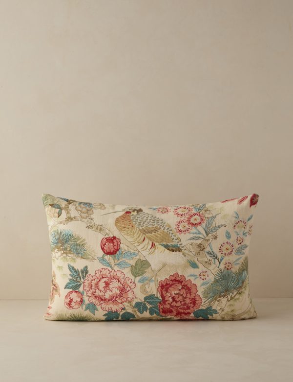 Shenyang Print Linen Pillow by Scalamandre Cheap