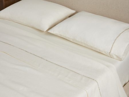 Yuka European Flax Linen® Bamboo Sheet Set by DISC Interiors Online now