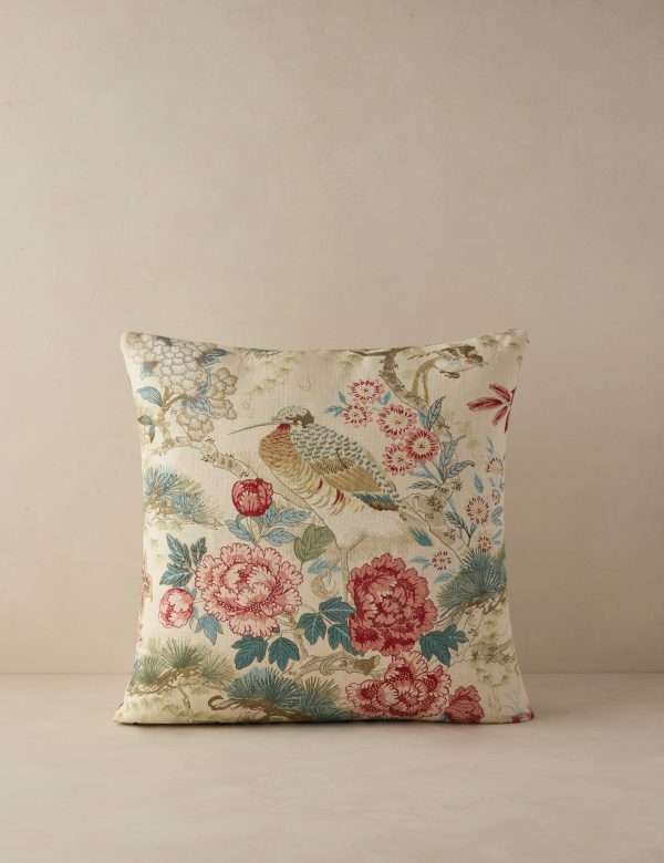 Shenyang Print Linen Pillow by Scalamandre Cheap