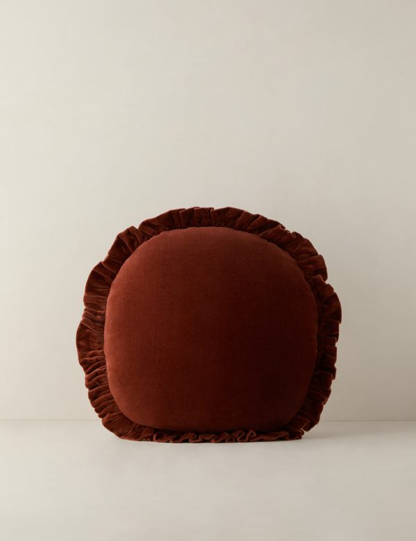 Mauree Velvet Round Pillow Online