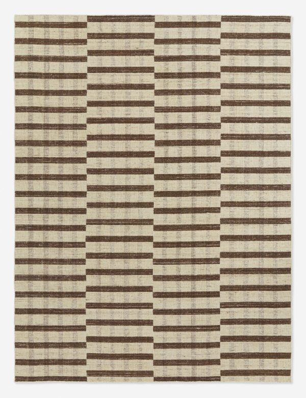 Tieran Handwoven Wool-Blend Rug Swatch 12  x 12  Fashion