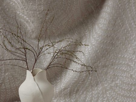 Willow Vine Embroidery Linen Fabric by Scalamandré Online Sale