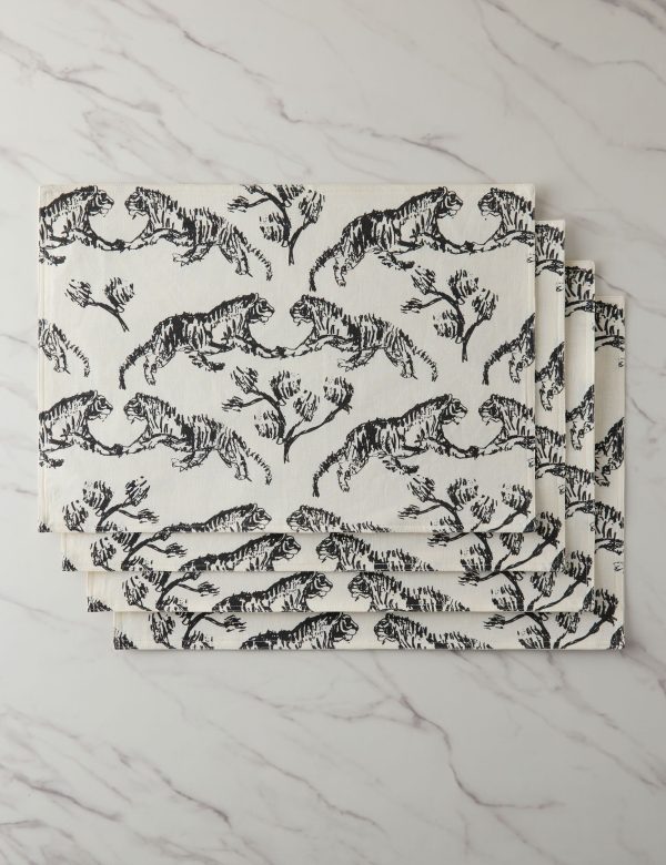 Tiger Linen Placemats (Set of 4) by Sarah Sherman Samuel Fashion