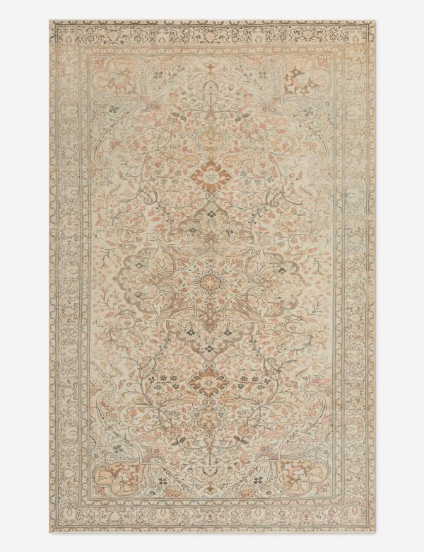 Vintage Turkish Hand-Knotted Wool Rug No. 322, 6 4  x 10 4  For Sale