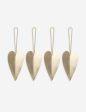 Heart Brass Ornaments (Set of 4) by Ferm Living Supply