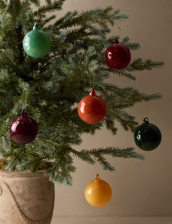 Retro Bulb Ornaments (Set of 6) by Cody Foster and Co For Sale