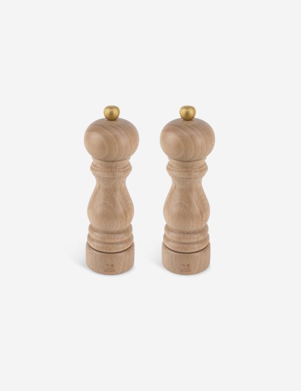 Paris Adjustable Salt + Pepper Mill Set by Peugeot Saveurs Fashion