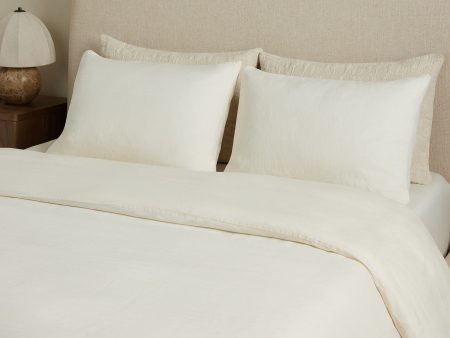 Yuka Linen Bamboo Duvet Cover by DISC Interiors For Discount