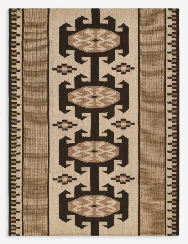 Crouse Flatweave Wool Rug For Sale