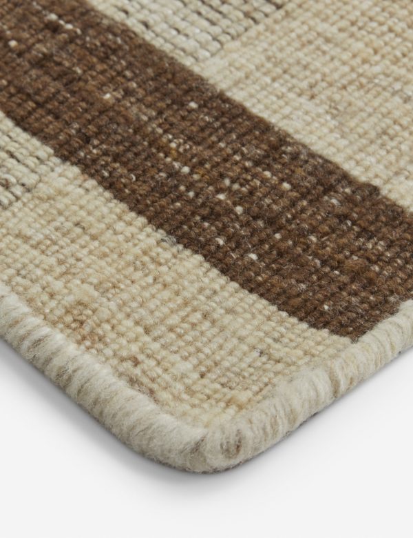 Tieran Handwoven Wool-Blend Rug Swatch 12  x 12  Fashion