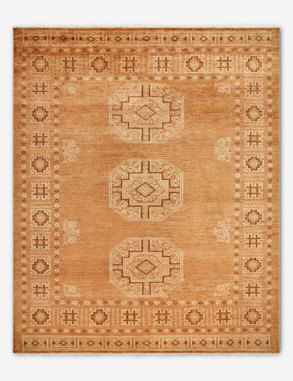 Calvez Hand-Knotted Wool Rug For Discount