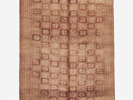 Vintage Moroccan Hand-Knotted Wool Runner Rug No. 1, 5 7  x 9 2  on Sale