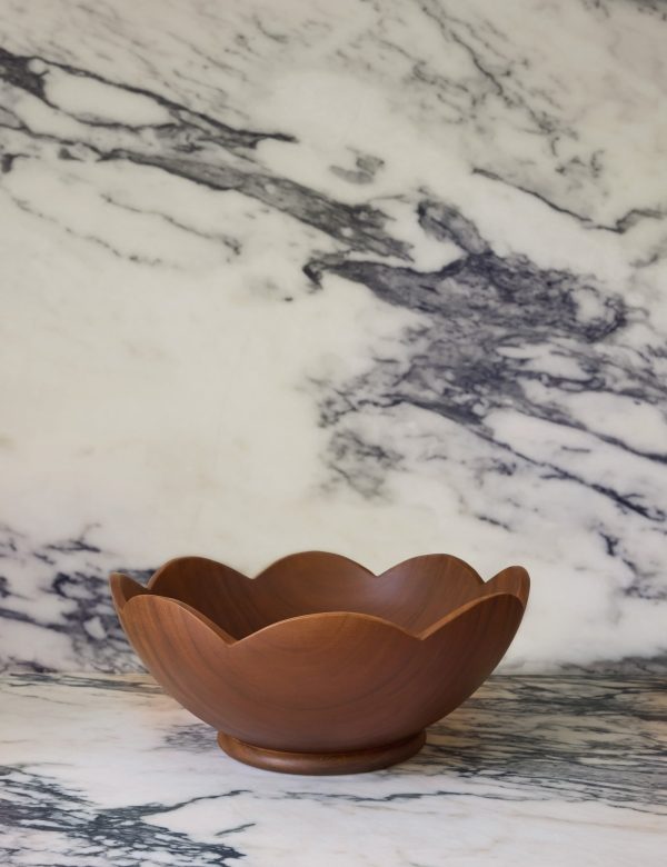 Scalloped Wood Bowl by Sarah Sherman Samuel Discount