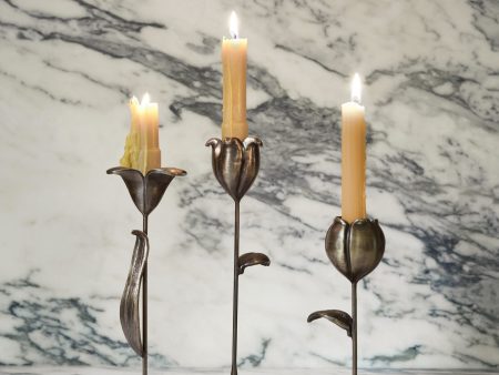 Olivia Floral Candlesticks (Set of 3) by Sarah Sherman Samuel Fashion