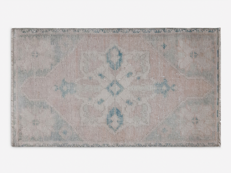 Vintage Turkish Hand-Knotted Wool Mini Rug No. 284, 1 4  x 2 7  Sale