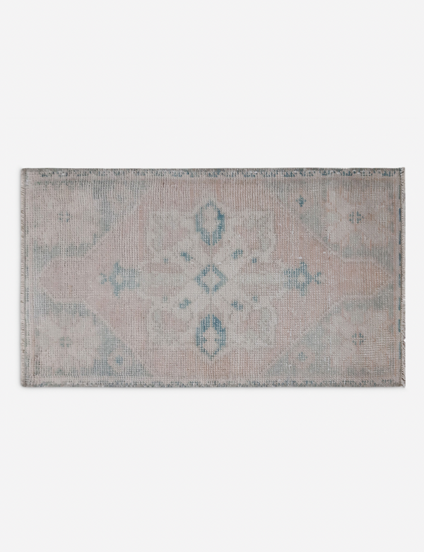 Vintage Turkish Hand-Knotted Wool Mini Rug No. 284, 1 4  x 2 7  Sale