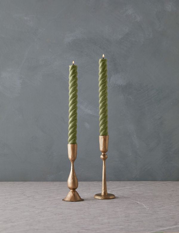 Rope Taper Candles (Set Of 2) by Greentree Home Fashion