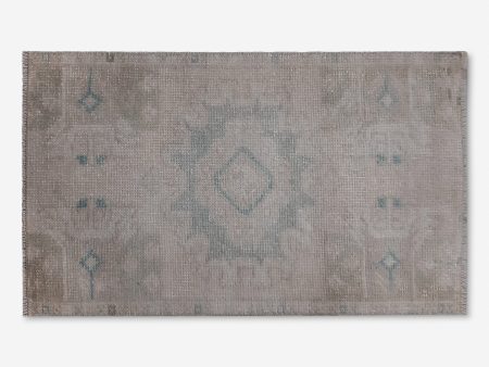 Vintage Turkish Hand-Knotted Wool Mini Rug No. 276, 1 4  x 2 8  Online Sale