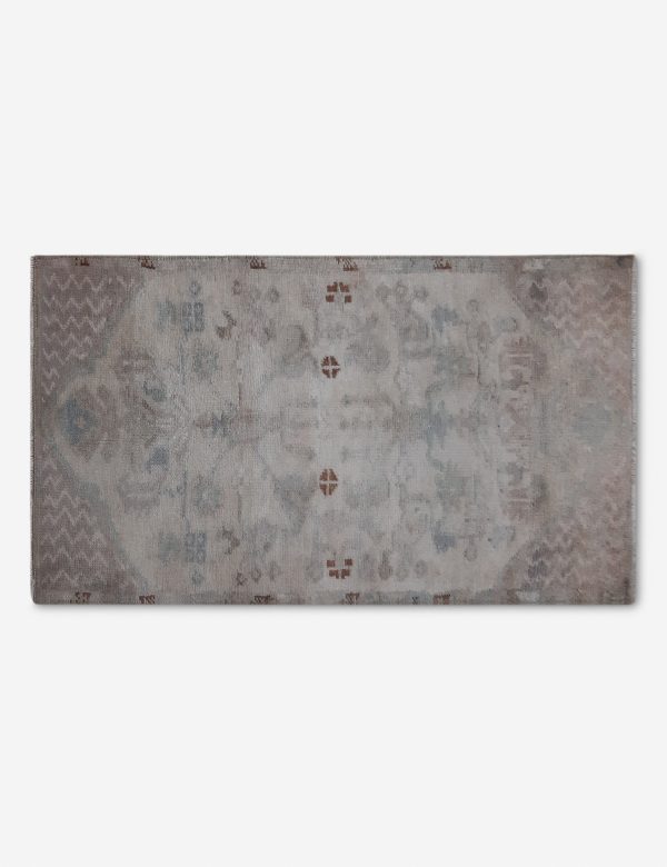 Vintage Turkish Hand-Knotted Wool Mini Rug No. 279, 1 4  x 2 7  Supply