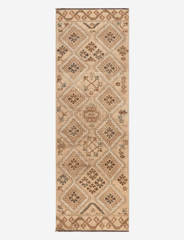 Vintage Turkish Hand-Knotted Wool Runner Rug No. 194, 3 5  x 10 7  For Sale