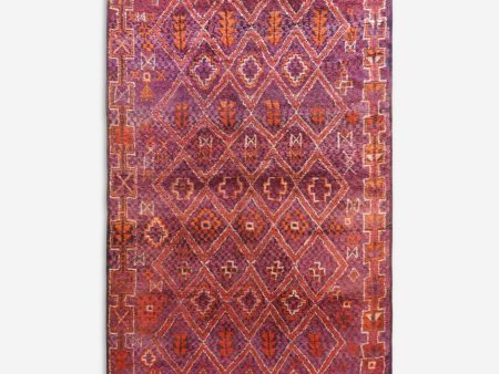 Vintage Moroccan Hand-Knotted Wool Rug No. 54, 7 7 x 15 6  For Discount