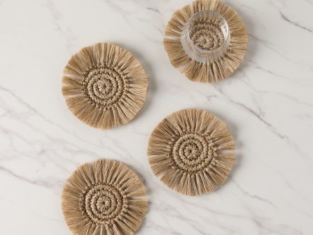 Fique Coasters (Set of 4) by Tallo de Olivo Hot on Sale