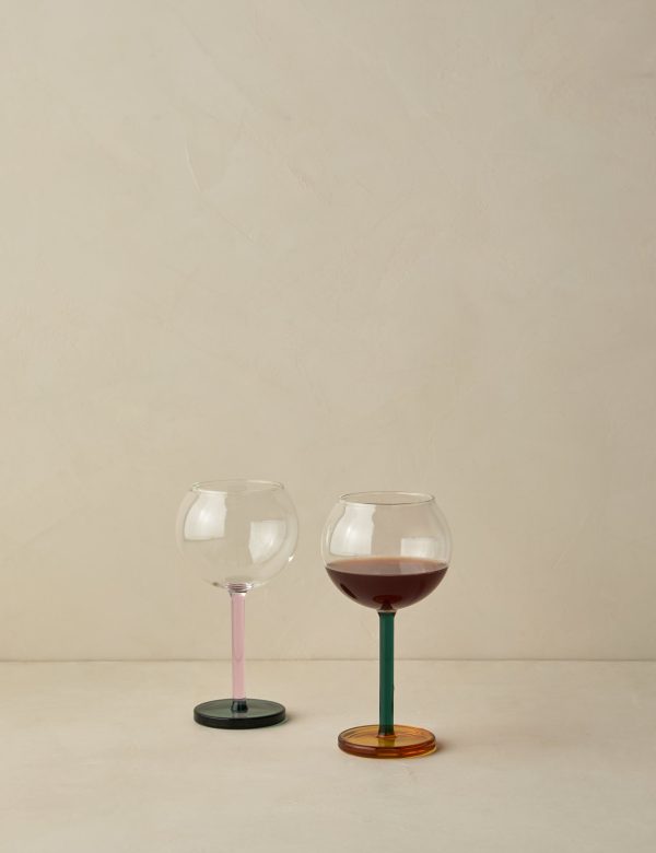 Bilboquet Wine Glass (Set of 2) by Sophie Lou Jacobsen Fashion