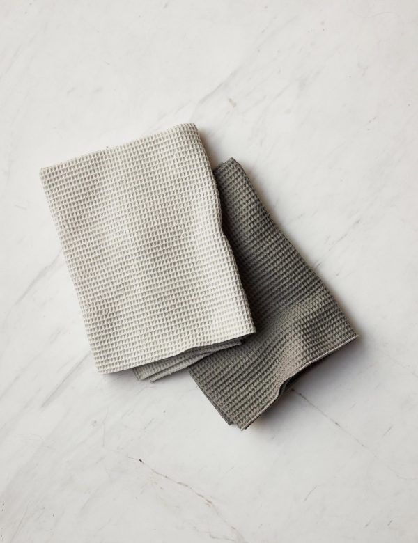 Essential Waffle Kitchen Towels (Set of 2) by Hawkins New York on Sale