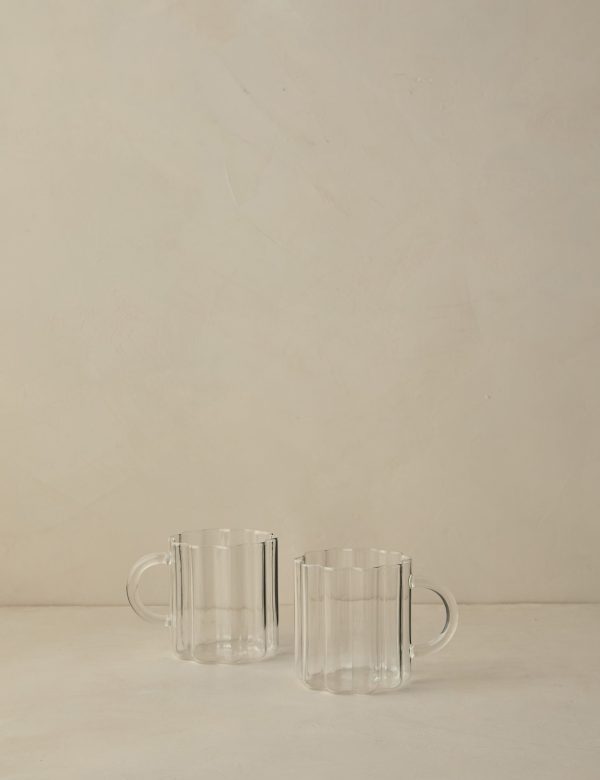 Wave Mug (Set of 2) by FAZEEK Sale