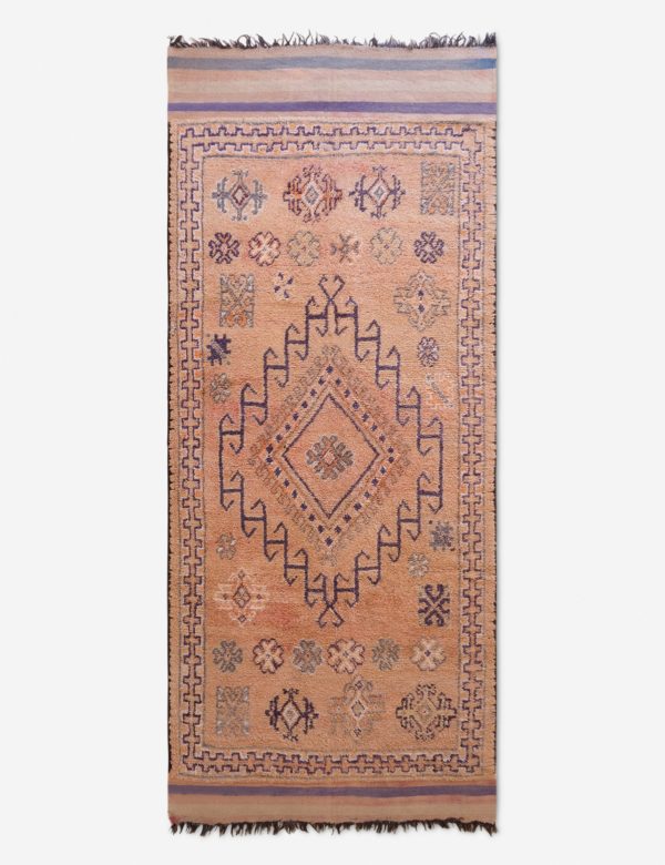 Vintage Moroccan Hand-Knotted Wool Rug No. 48, 5 8 x 12 10 on Sale