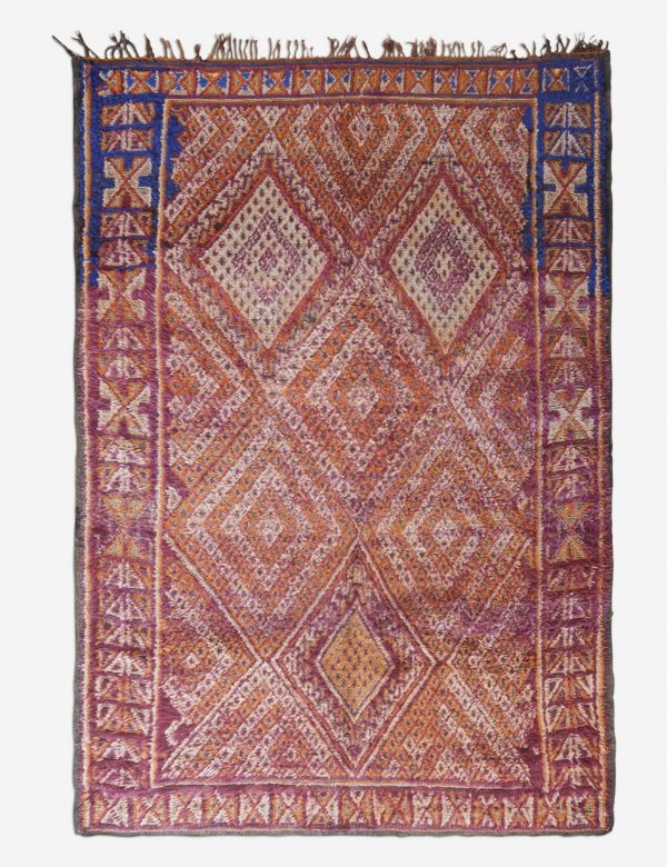 Vintage Moroccan Hand-Knotted Wool Rug No. 51, 6 10 x 9 11  Online now