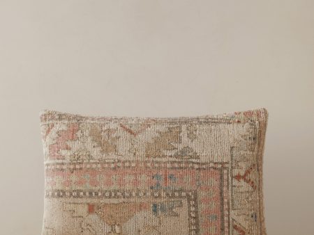 Vintage Lumbar Pillow No. 26, 16  x 24  For Discount