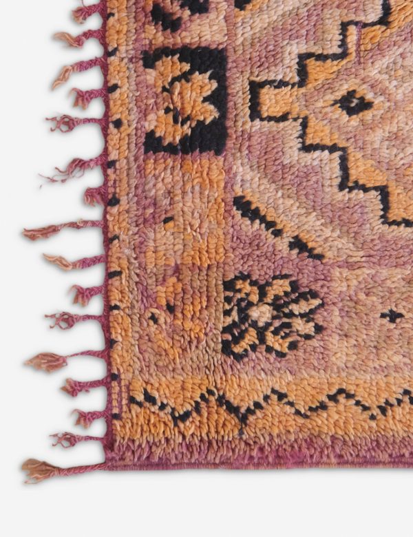 Vintage Moroccan Hand-Knotted Wool Rug No. 63, 6  x 12 3  Online Sale