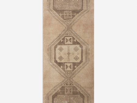 Vintage Turkish Hand-Knotted Wool Runner Rug No. 219, 3 11  x 10 5  For Discount