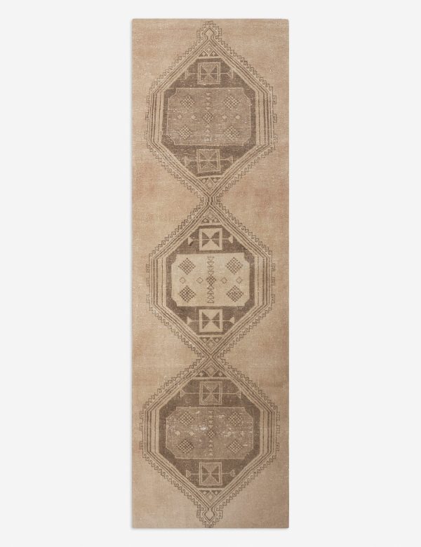 Vintage Turkish Hand-Knotted Wool Runner Rug No. 219, 3 11  x 10 5  For Discount