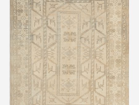 Vintage Turkish Hand-Knotted Wool Rug No. 271, 11 7  x 11 4  For Discount