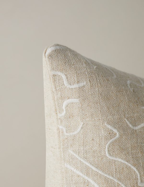 Topos Embroidered Pillow by Élan Byrd Fashion