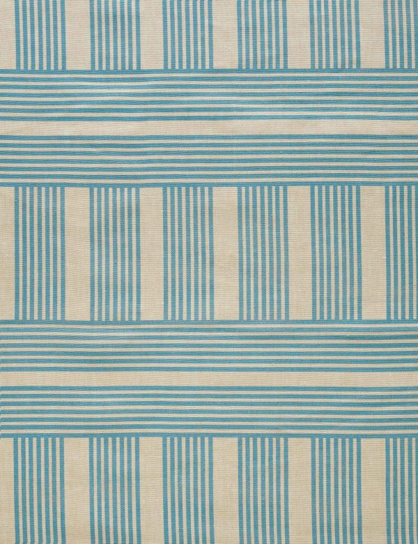 Roman Holiday Grid Flax Linen Fabric by Wallshoppe Online Sale