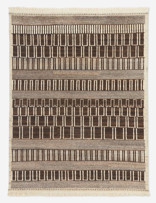 Allard Moroccan-Style Hand-Knotted Wool Rug Swatch 18 x18  Online Hot Sale