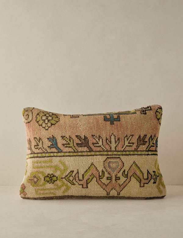 Vintage Lumbar Pillow No. 71, 16  x 24  Online Sale