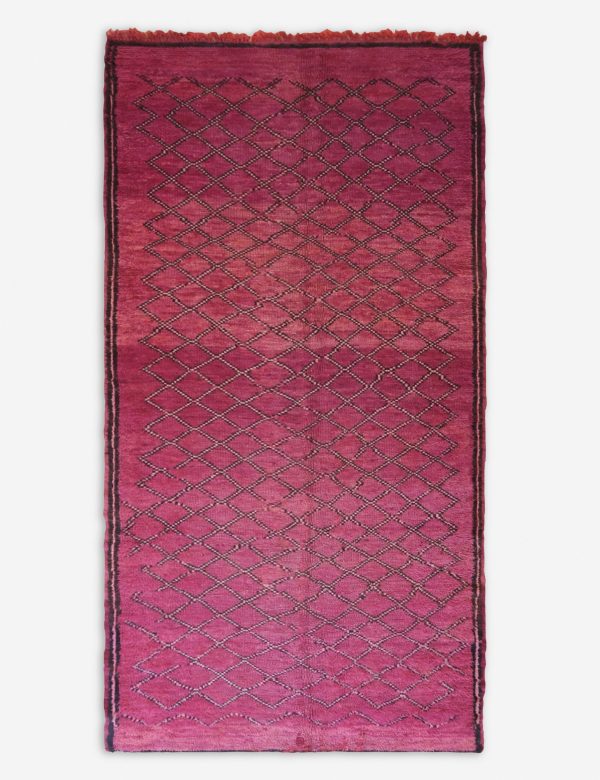 Vintage Moroccan Hand-Knotted Wool Rug No. 45, 6  x 11 6  Online