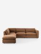 Verbena 4-Piece Sectional Sofa With Ottoman Cheap