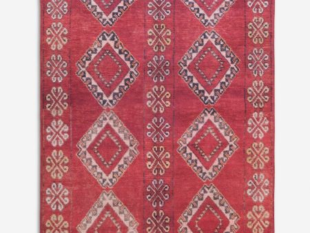 Vintage Moroccan Hand-Knotted Wool Rug No. 47, 5 5 x 8 7 Online