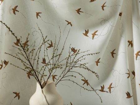 Sparrow Linen Fabric by Rylee + Cru For Sale