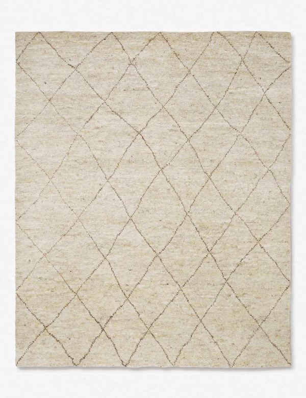 Afella Hand-Knotted Wool Rug Swatch 18  x 18  Hot on Sale