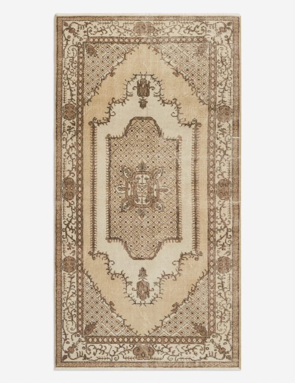 Vintage Turkish Hand-Knotted Wool Rug No. 334, 3 8  x 6 11  Discount