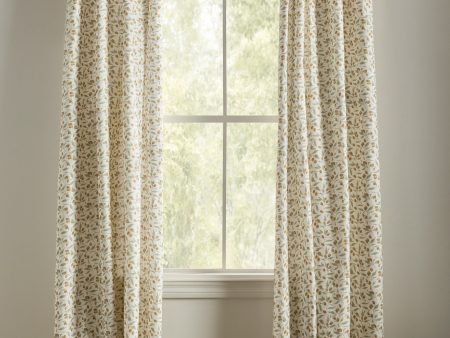 Kumquats Linen Curtain Panel by Rylee + Cru Hot on Sale